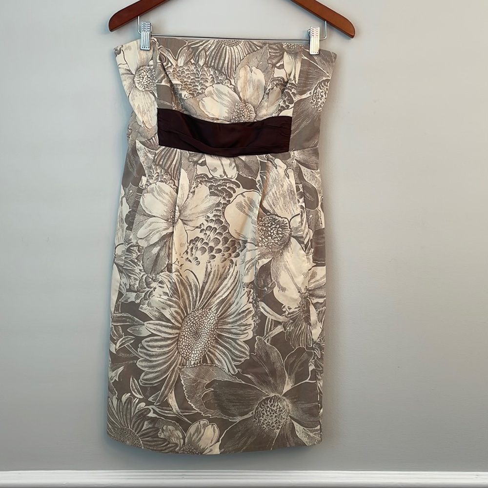 Strapless Anthropology dress, Size 10
